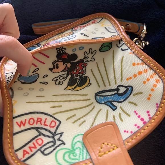 Dooney and Bourke Disney Sketch Wristlet - Picture 4 of 4